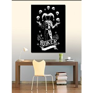 Kanvas Tablo Kafatası Joker Çizimi 70x100 cm