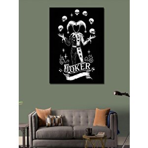 Kanvas Tablo Kafatası Joker Çizimi 70x100 cm
