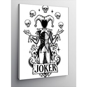 Kanvas Tablo Joker Ve İskambil Kâğıdı Teması 70x100 cm