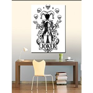 Kanvas Tablo Joker Ve İskambil Kâğıdı Teması 70x100 cm