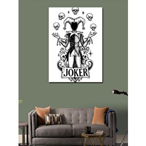 Kanvas Tablo Joker Ve İskambil Kâğıdı Teması 70x100 cm