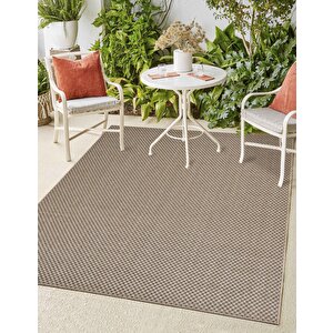 Sisaluna 4442 Bej Jüt Tabanlı Modern Dokuma Kilim Sisal Hasır Halı