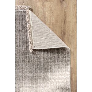 Loopy 5551 Bej Yumuşak Dokulu Bukle Modern Salon Mutfak Koridor Halısı Tozumaz Örgü Makine Halısı 80x300 cm