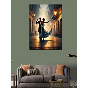 Kanvas Tablo Sokakta Dans Eden Çift