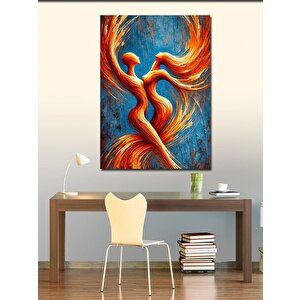 Kanvas Tablo Soyut Dans Eden Figürler 100x140 cm