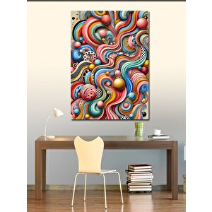 Kanvas Tablo Soyut Hareketli Desenler 50x70 cm