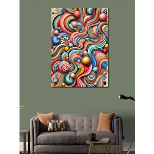 Kanvas Tablo Soyut Hareketli Desenler 50x70 cm
