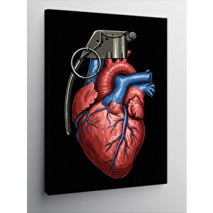 Kanvas Tablo Kalp Ve El Bombası 50x70 cm