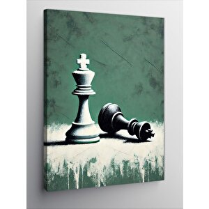 Kanvas Tablo Şah Ve Piyon Satrancı 70x100 cm