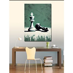 Kanvas Tablo Şah Ve Piyon Satrancı 70x100 cm
