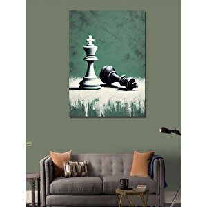 Kanvas Tablo Şah Ve Piyon Satrancı 70x100 cm