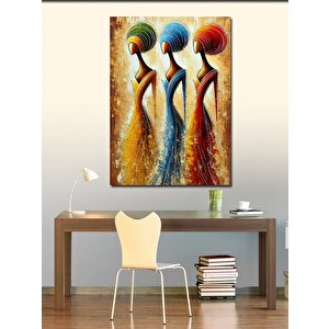 Kanvas Tablo Soyut Kadınlar Ve Uzun Figürler 70x100 cm