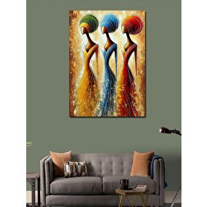 Kanvas Tablo Soyut Kadınlar Ve Uzun Figürler 70x100 cm