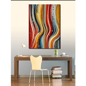 Kanvas Tablo Renkli Soyut Dalgalanma 70x100 cm