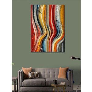 Kanvas Tablo Renkli Soyut Dalgalanma 70x100 cm