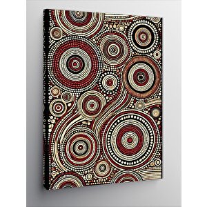 Kanvas Tablo Soyut Dairesel Desenler 50x70 cm