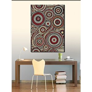 Kanvas Tablo Soyut Dairesel Desenler 50x70 cm