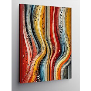 Kanvas Tablo Renkli Soyut Dalgalanma 50x70 cm