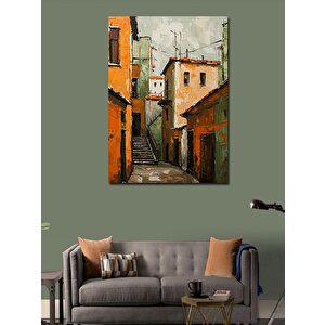 Kanvas Tablo Dar Sokak Ve Binalar 100x140 cm
