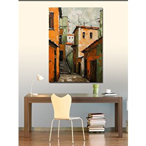 Kanvas Tablo Dar Sokak Ve Binalar 50x70 cm