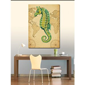 Kanvas Tablo Harita Ve Denizatı 50x70 cm