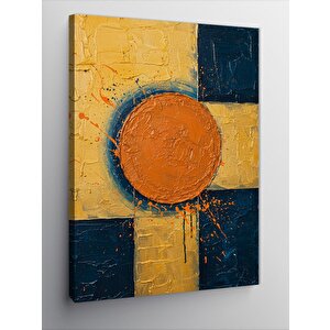 Kanvas Tablo Soyut Turuncu Çizim 50x70 cm