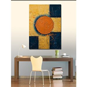 Kanvas Tablo Soyut Turuncu Çizim 70x100 cm
