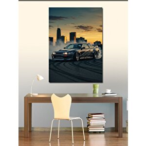 Kanvas Tablo Gece Yarısı Spor Arabası 50x70 cm