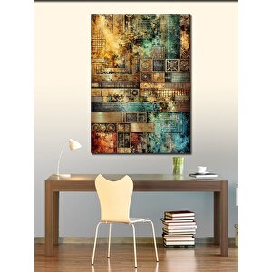 Kanvas Tablo Modern Soyut Geometrik Sanat 50x70 cm