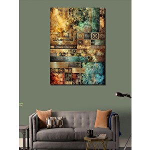 Kanvas Tablo Modern Soyut Geometrik Sanat 50x70 cm