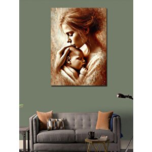 Kanvas Tablo Anne Ve Bebek Sevgisi 50x70 cm