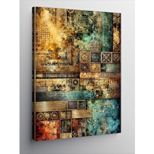 Kanvas Tablo Modern Soyut Geometrik Sanat 70x100 cm