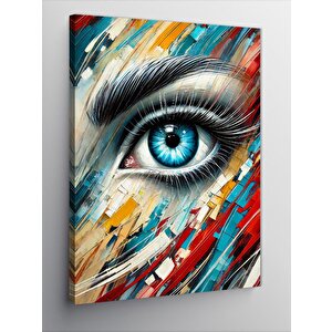 Kanvas Tablo Soyut Göz Tasarımı 100x140 cm