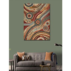 Kanvas Tablo Soyut Daire Deseni 70x100 cm