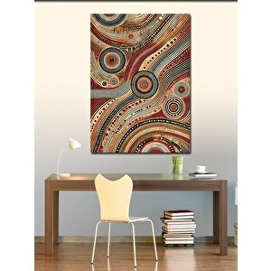 Kanvas Tablo Soyut Daire Deseni 50x70 cm