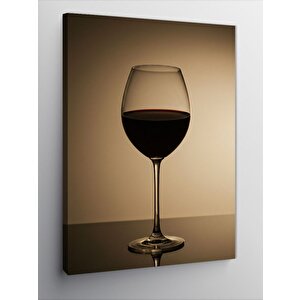 Kanvas Tablo Kadehte Kırmızı Şarap 100x140 cm