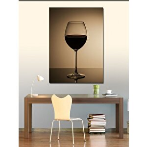 Kanvas Tablo Kadehte Kırmızı Şarap 100x140 cm