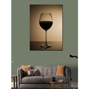 Kanvas Tablo Kadehte Kırmızı Şarap 100x140 cm