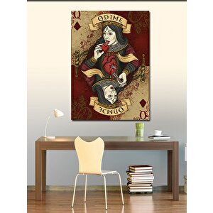 Kanvas Tablo Kalp Yiyen Karo Kızı 70x100 cm