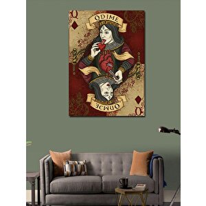 Kanvas Tablo Kalp Yiyen Karo Kızı 70x100 cm