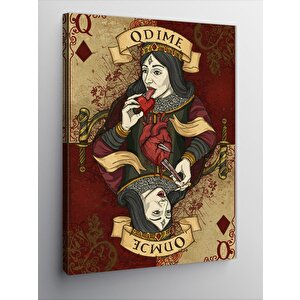 Kanvas Tablo Kalp Yiyen Karo Kızı 100x140 cm