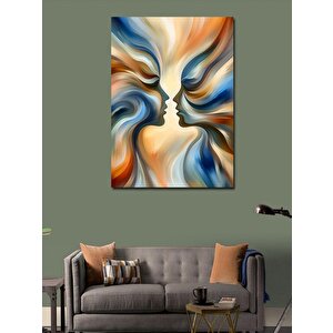 Kanvas Tablo Soyut Yüzler Ve Renkler 50x70 cm
