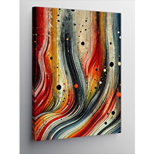 Kanvas Tablo Renkli Soyut Çizgiler 70x100 cm