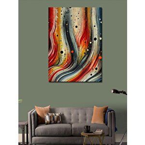 Kanvas Tablo Renkli Soyut Çizgiler 70x100 cm