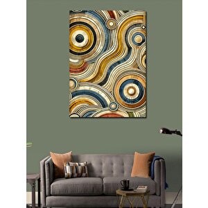 Kanvas Tablo Soyut Halkalı Desen 50x70 cm