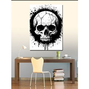 Kanvas Tablo Soyut Kafatası İllüstrasyonu 50x70 cm