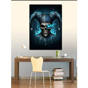 Kanvas Tablo Joker Soytarı Kafatası 50x70 cm