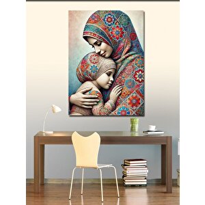 Kanvas Tablo Anne Ve Çocuk 100x140 cm