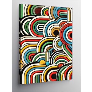 Kanvas Tablo Soyut Geometrik Desen 100x140 cm