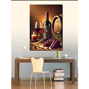 Kanvas Tablo Şarap Ve Zarif Sofra 50x70 cm